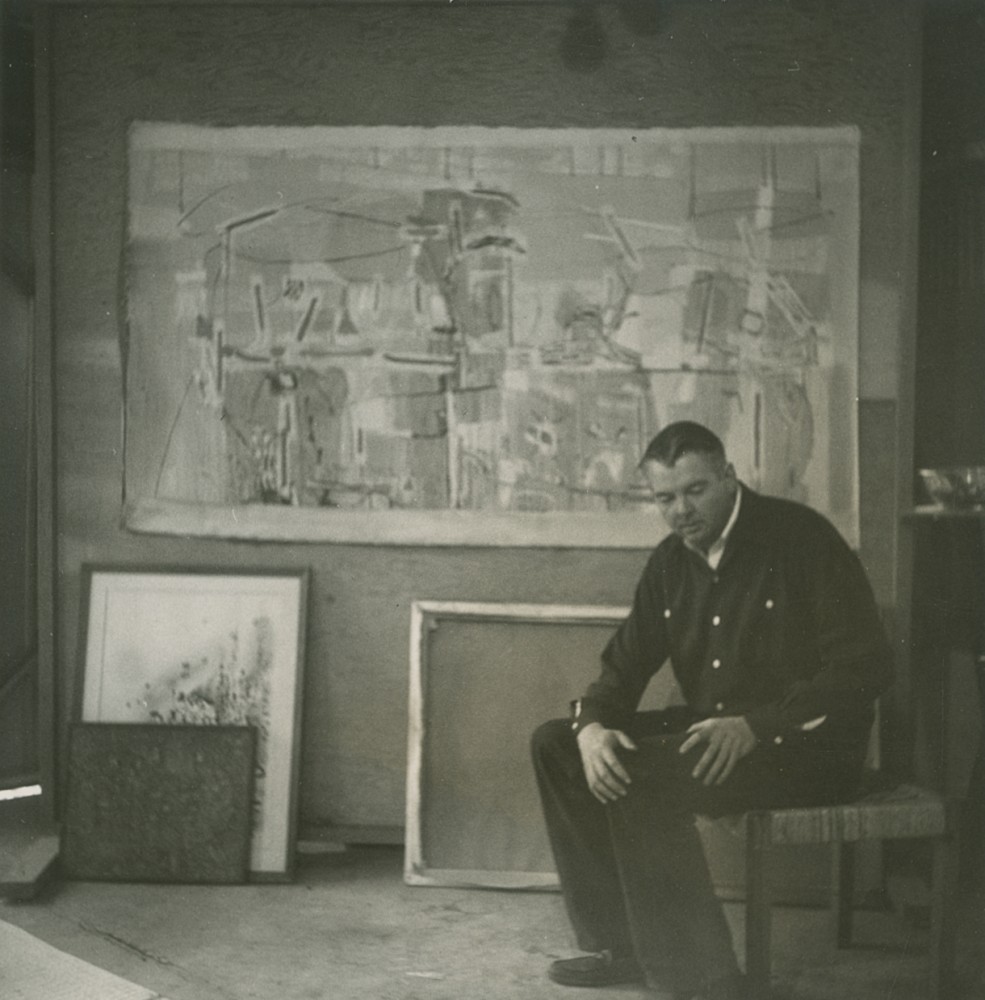Mullican in his West Los Angeles studio