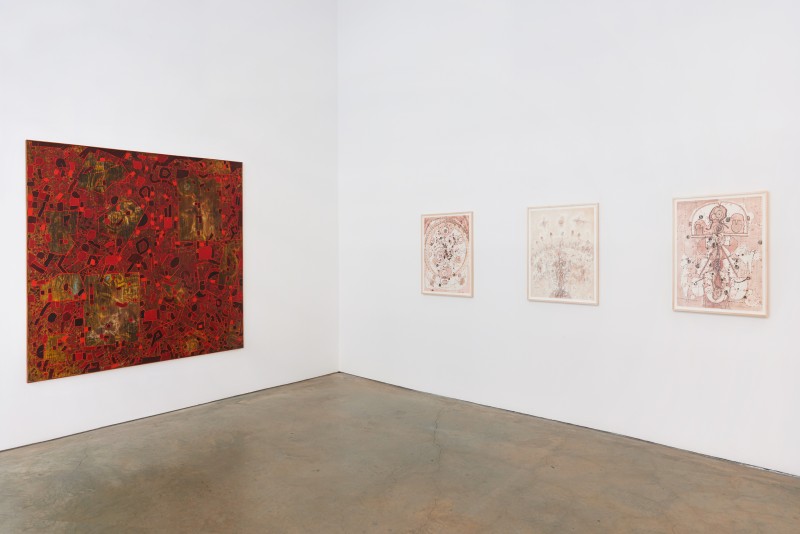 Mullican's solo exhibition of works from the 1960s at James Cohan