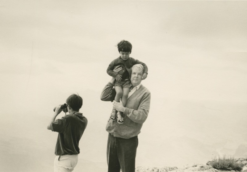 Lee Mullican with sons