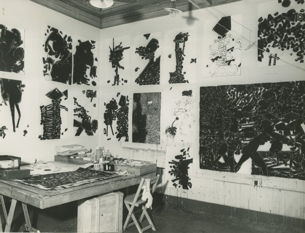 Mullican's studio in Rome
